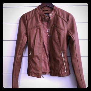 GUESS faux leather moto jacket.